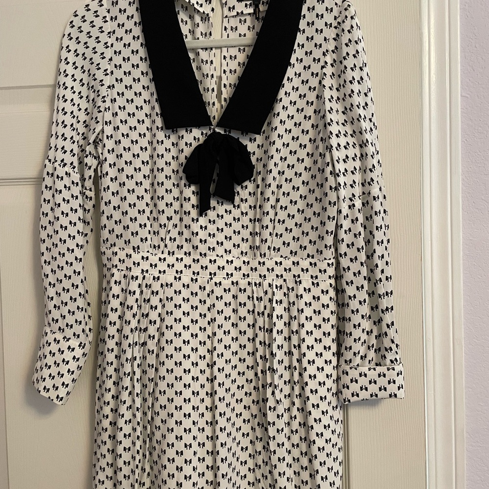 Maje Bow Print Playsuit Sz 8
